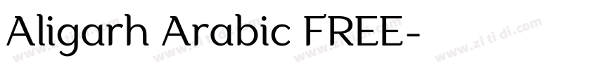 Aligarh Arabic FREE字体转换